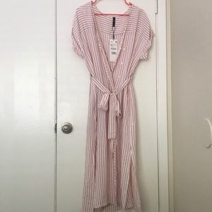 Zara Button Through Midi Dress